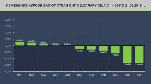 Обзор валют стран бывшего СССР: рубль и гривна в лидерах роста 