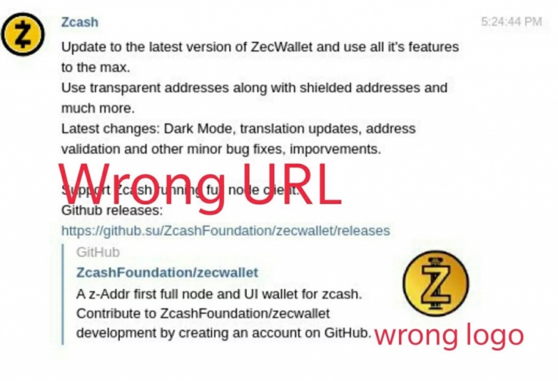На GitHub обнаружена поддельная версия кошелька ZecWallet