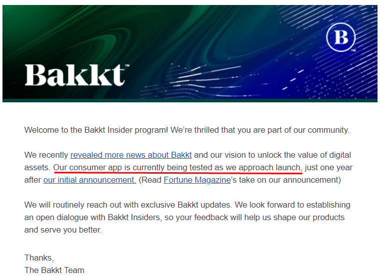 Bakkt приступила к тестированию приложения для осуществления платежей в криптовалютах