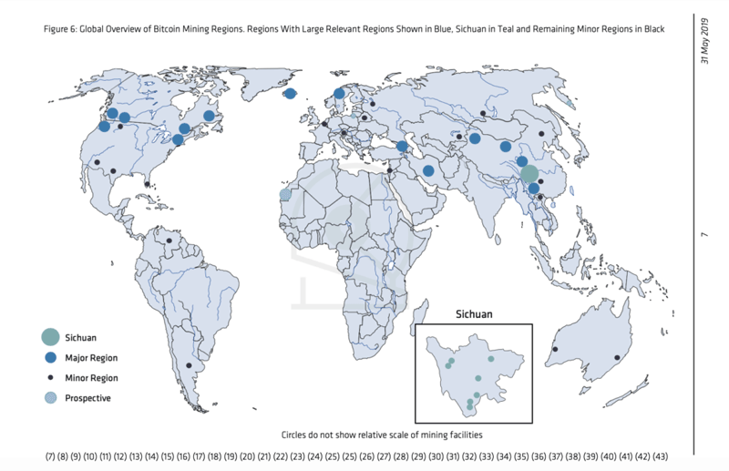 В каких странах майнят биткоин - распределение мощности по миру