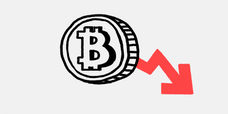 Цена Bitcoin снова снизилась. Курс монеты обновил месячный минимум 